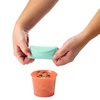 image:imageBoon Snug Toddler Snack Containers with Lids  Includes 2 Lids and 2 Baby and Toddler Spill Proof Cups for Snacks  Toddler Snack Cups for Home and Travel Essentials  Pink and BlueMint