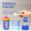 image:imageBoon Triful Baby Formula Dispenser On The Go  Insulated Stainless Steel Formula Containers with Stacking Design  Baby BottleFeeding Supplies for Travel  PinkBlue