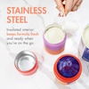 image:imageBoon Triful Baby Formula Dispenser On The Go  Insulated Stainless Steel Formula Containers with Stacking Design  Baby BottleFeeding Supplies for Travel  PinkPink