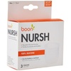 image:imageBoon Nursh Reusable Replacement Pouch with Collapsible Silicone Pouch Design  Everyday Baby Essentials  Stage 1 Slow Flow Bottles  Gray  4 Oz4 Ounce
