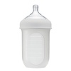 image:imageBoon Nursh Reusable Silicone Baby Bottle with Collapsible Silicone Pouch Design  Everyday Baby Essentials  Stage 2 Medium Flow Baby Bottles  Gray  8 Oz1 Count Pack of 1