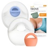image:imageBoon Trove Silicone Manual Breast Pump Set  Hands Free Breast Milk Collector  Includes Polyester Travel Pouch  Breastfeeding Essentials  2 Count2 Count w Travel Pouch