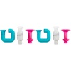 image:imageBoon Tubes Toddler Bath Toys  Bathtub Building Toys with Suction Cups  Toddler Sensory Toys and Bathtub Essentials  Blue  3 Count  Kids Ages 12 Months and UpAzul