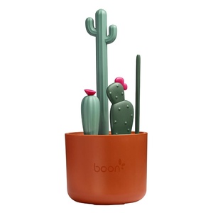 image:imageBoon Cacti Bottle Cleaning Brush Set Terracotta  4 Piece Set4 Piece Set Pack of 12