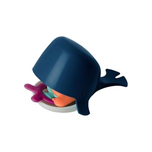 image:imageBoon Chomp Whale Bath Toy  Interactive Baby Bath Toys for Sensory Fun  Sensory Toddler Toys for Bath Time  Baby Gifts and Stocking Stuffers  Ages 12 Months and UpNavy