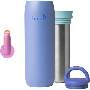 image:imageBoon Frosh Portable Breastmilk Chiller  Insulated Stainless Steel Cooler and Storage Container  Blue  Keeps Milk Cold for up to 17 HoursBlue