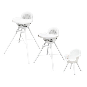 image:imageBoon GRUB Adjustable Baby High Chair  Convertible High Chair and Toddler Chair  High Chairs for Babies and Toddlers 6 Months to 6 Years  Dishwasher Safe  GrayWhite Highchair
