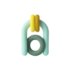 image:imageBoon Hoop Silicone Baby Teether  Baby Teething Toys for Infants  Soothing Teether for Babies  Ages 0 to 12 MonthsHoop