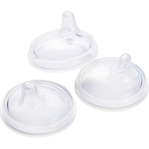 image:imageBoon Nursh Silicone Sippy Cup Lid  Convertible Transitional Sippy Spouts for Nursh Baby Bottles  Sippy Cup Lids for Babies  Baby Feeding Supplies  Ages 6 Months and Up  3 Count3 Count Pack of 12
