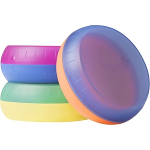 image:imageBoon Nursh Storage Buns  Holds Boon Nursh Bottle Pouches Nipples and Pacifiers  BottleFeeding Supplies  Color Block  3 Count