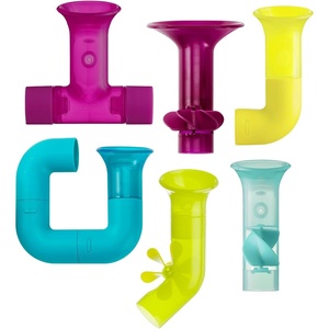 image:imageBoon Pipes Toddler Bath Toys  Interactive Toddler Sensory Toys  Suction Bath Toys for Hand Eye Coordination and Fine Motor Skills  Multicolored  5 Count Ages 12 Months and UpPurple