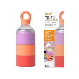 image:imageBoon Triful Baby Formula Dispenser On The Go  Insulated Stainless Steel Formula Containers with Stacking Design  Baby BottleFeeding Supplies for Travel  PinkPink
