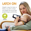 image:imageBoon Nursh Reusable Silicone Pouch Baby Bottles  Medium Flow Nipple  Silicone Baby Bottle Pouch and Nipple  Baby Feeding Essentials  Speckle  36 Months  4 Count  8 Ounce