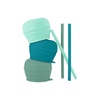 image:imageBoon Snug Silicone Sippy Cup Lids and Straws Bundle  Includes 6 Lids and 6 Straws
