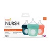 image:imageBoon Nursh Reusable Silicone Pouch Baby Bottles  Slow Flow Nipple  Silicone Baby Bottle Pouch and Nipple  Baby Feeding Essentials  Mint  03 Months  3 Count  4 OunceMint