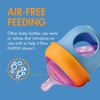 image:imageBoon Nursh Reusable Silicone Pouch Baby Bottles  Slow Flow Nipple  Silicone Baby Bottle Pouch and Nipple  Baby Feeding Essentials  Mint  03 Months  3 Count  4 OunceColor Block
