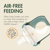 image:imageBoon Nursh Reusable Silicone Pouch Baby Bottles  Slow Flow Nipple  Silicone Baby Bottle Pouch and Nipple  Baby Feeding Essentials  Mint  03 Months  3 Count  4 OunceSpeckle Green