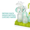 image:imageBoon NURSH Silicone Bottles and Grass Bundle Bottles amp Cleaning Accessories Starter SetSquare Drying Rack with Bottles
