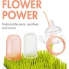 image:imageBoon Grass Countertop Drying Rack Bundle  Includes Grass Stem and Twig  Capacity for 4 Baby Bottles and Baby Accessories  Baby BottleFeeding Supplies  95 x 95 x 31 Count Pack of 1